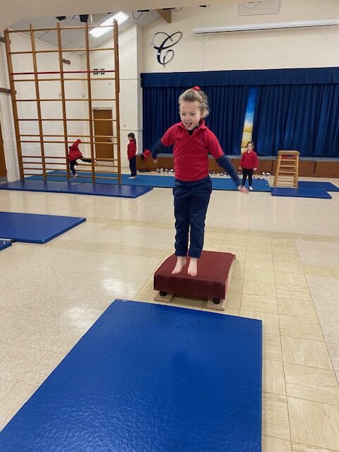 Gymnastics skills&#8230;, Copthill School