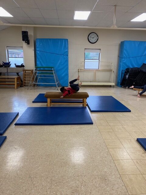 Gymnastics skills&#8230;, Copthill School