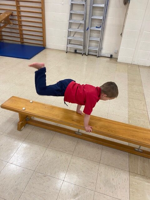 Gymnastics skills&#8230;, Copthill School