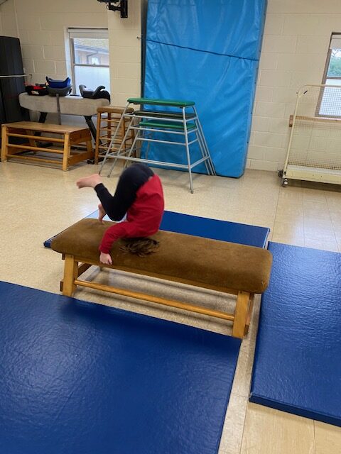 Gymnastics skills&#8230;, Copthill School