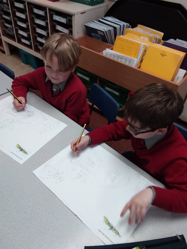 Story mapping &#8211; The Jolly Postman, Copthill School