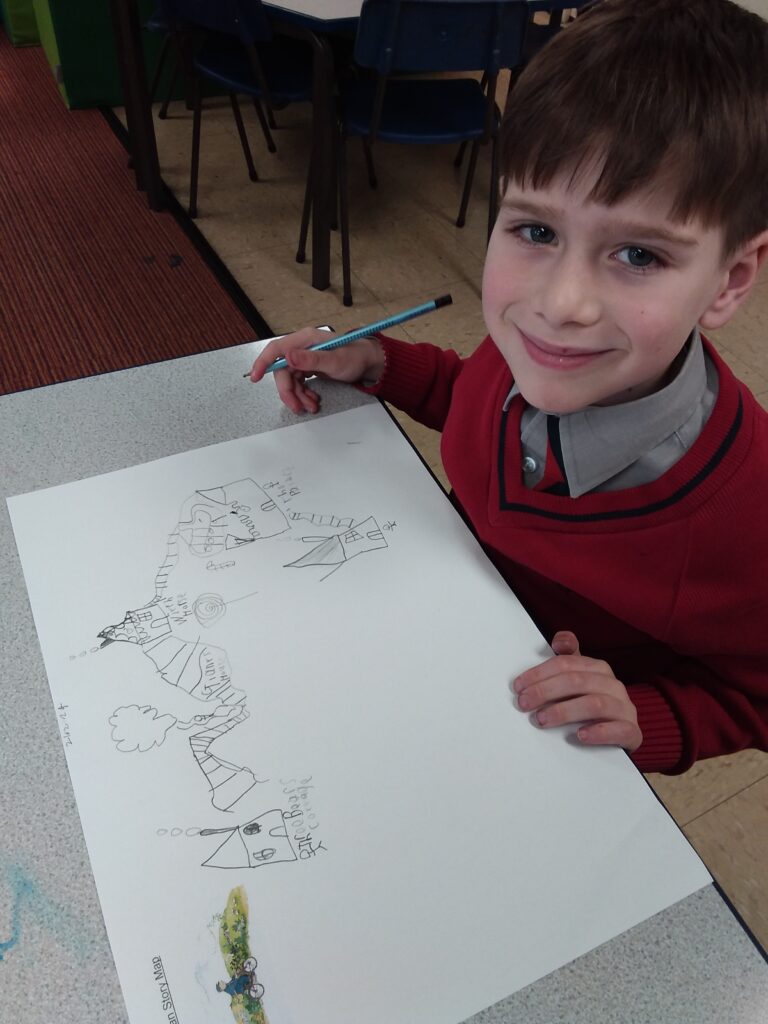 Story mapping &#8211; The Jolly Postman, Copthill School