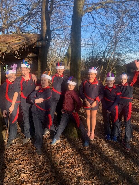 Y6 Native American experience, Copthill School