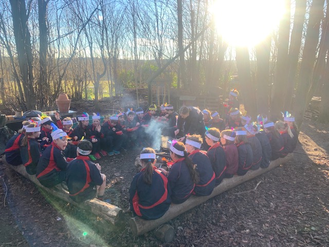 Y6 Native American experience, Copthill School