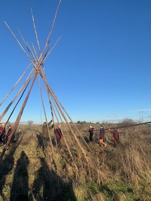 Y6 Native American experience, Copthill School