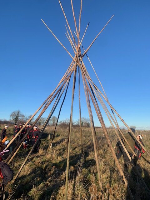 Y6 Native American experience, Copthill School