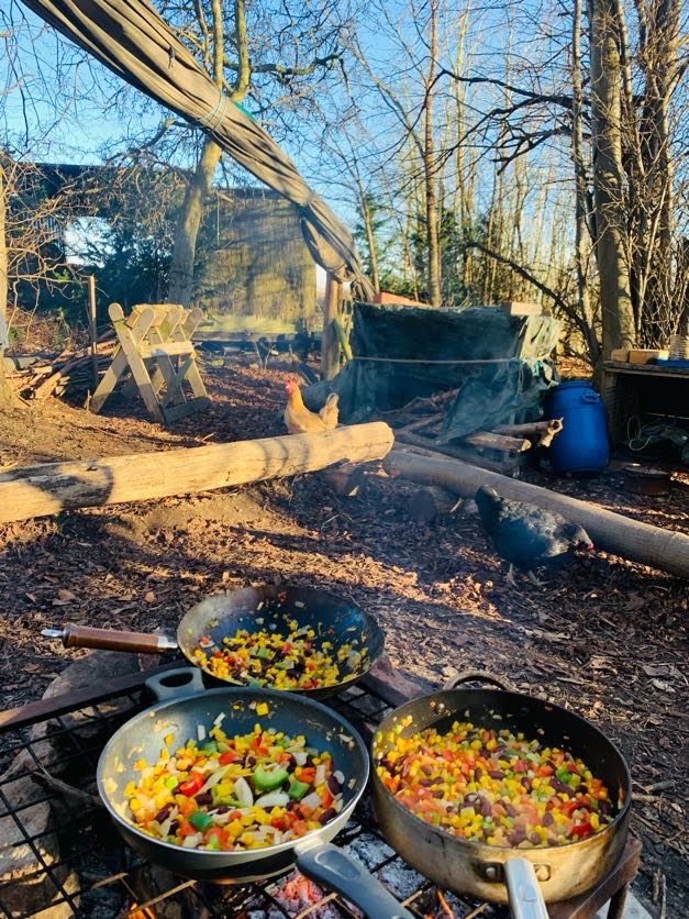 Y6 Native American experience, Copthill School