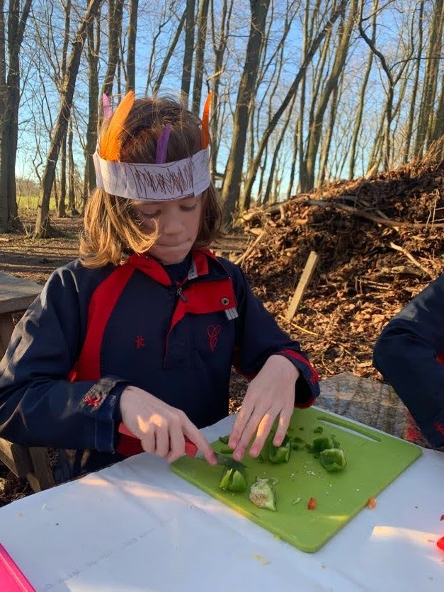 Y6 Native American experience, Copthill School