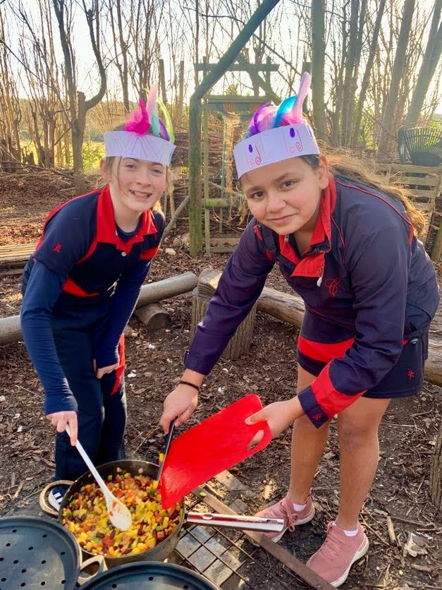 Y6 Native American experience, Copthill School