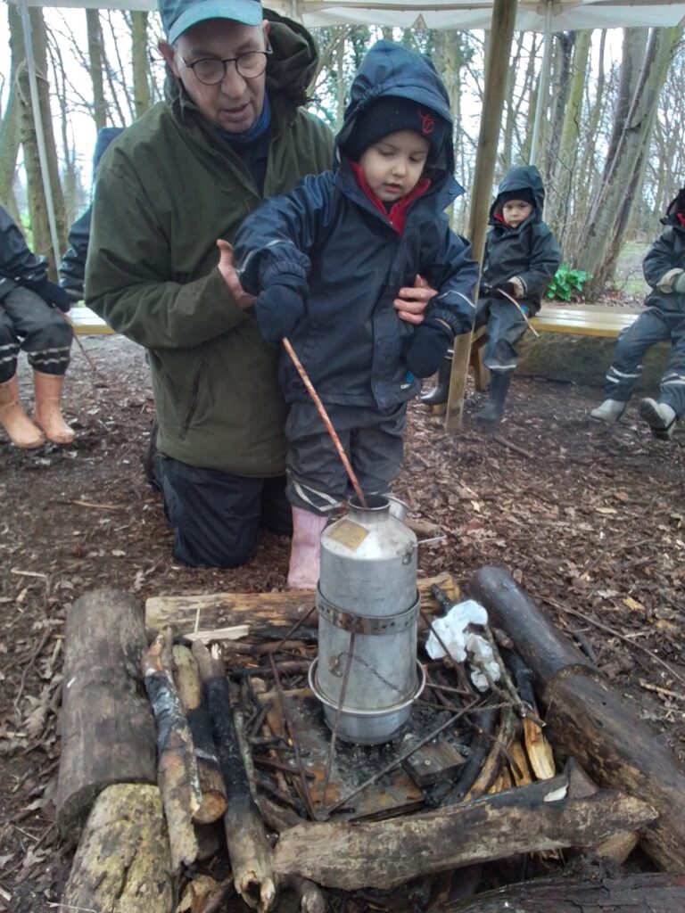 Fun at Forest School, Copthill School