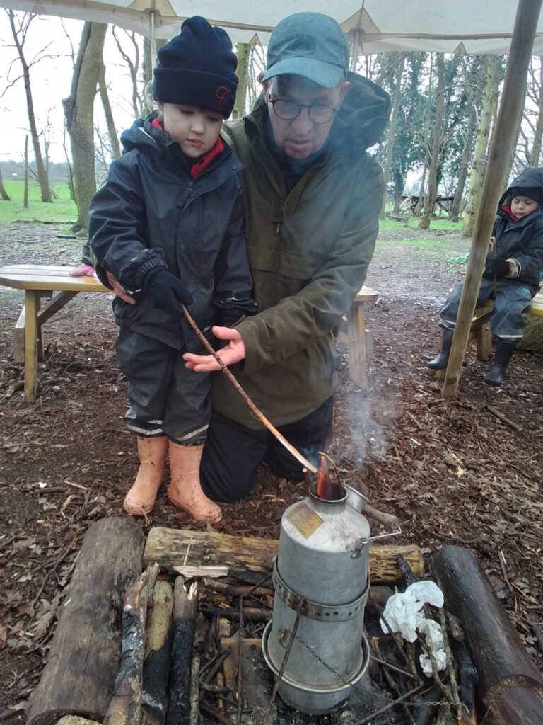 Fun at Forest School, Copthill School