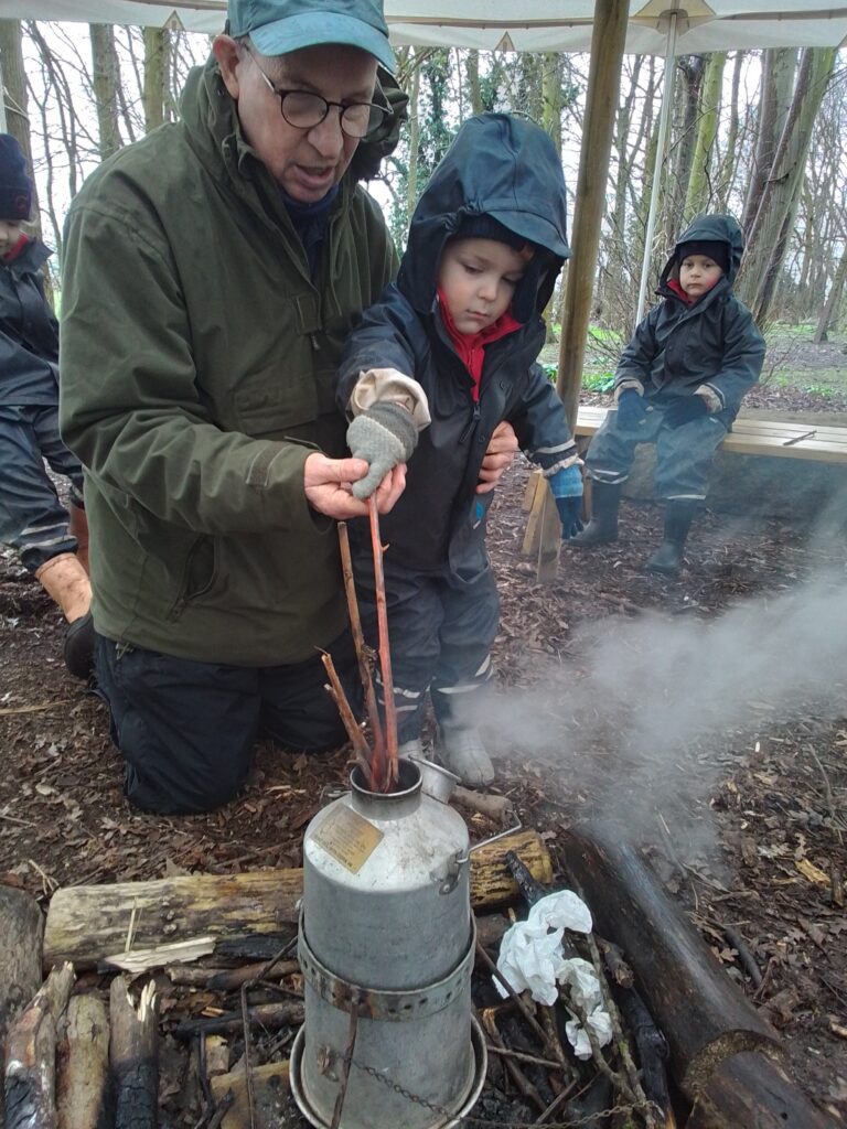 Fun at Forest School, Copthill School