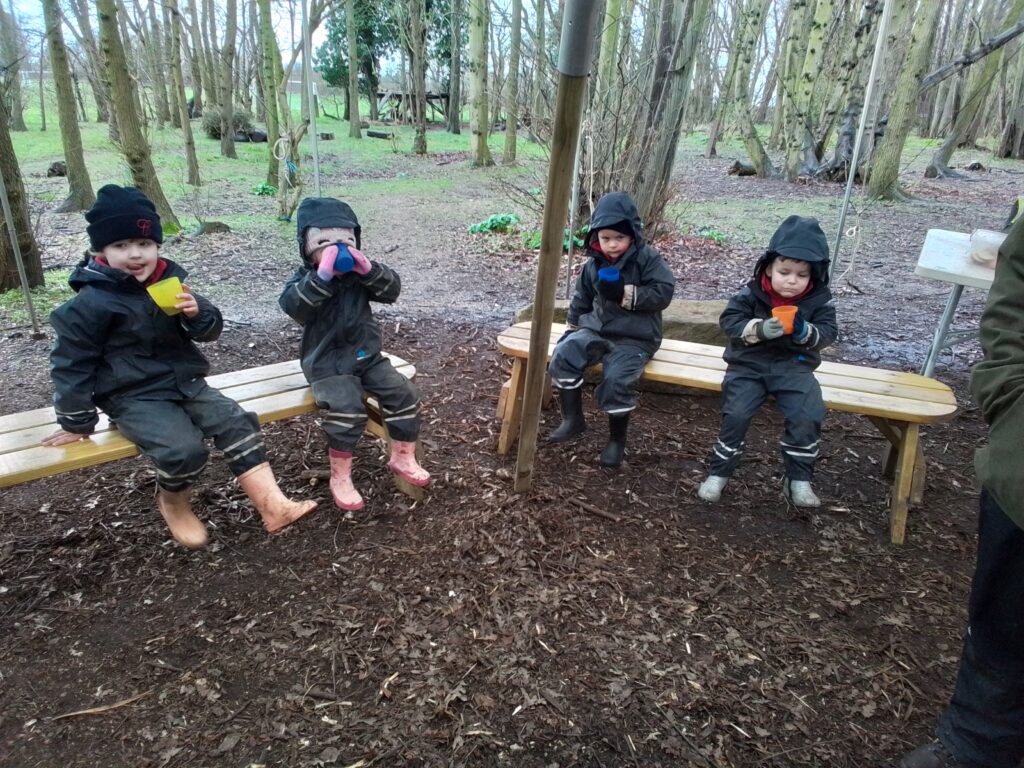 Fun at Forest School, Copthill School