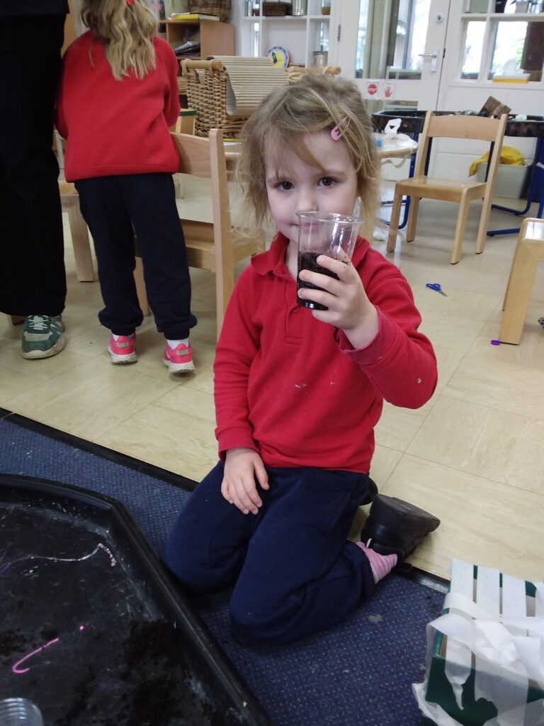 Planting Beans, Copthill School