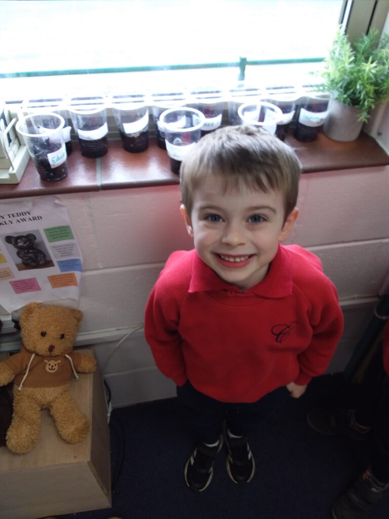 Planting Beans, Copthill School