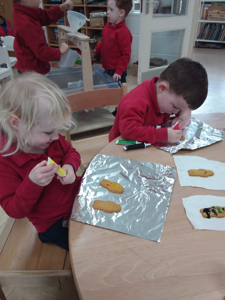 Gingerbread People Decorating, Copthill School