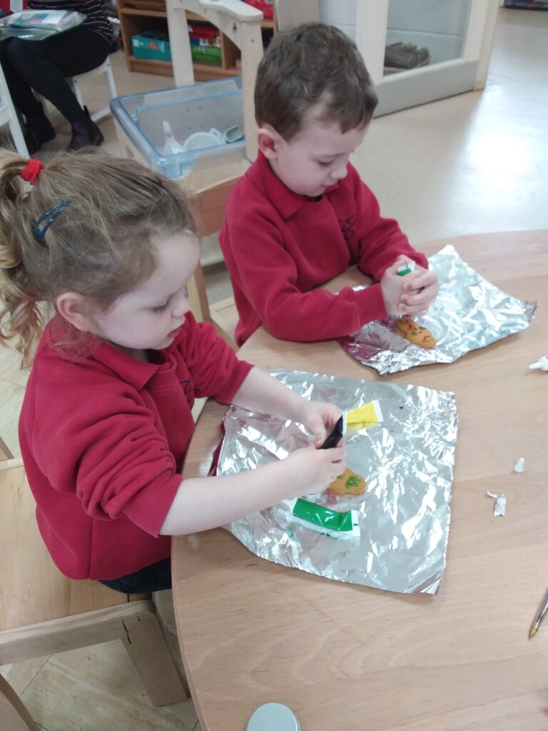 Gingerbread People Decorating, Copthill School