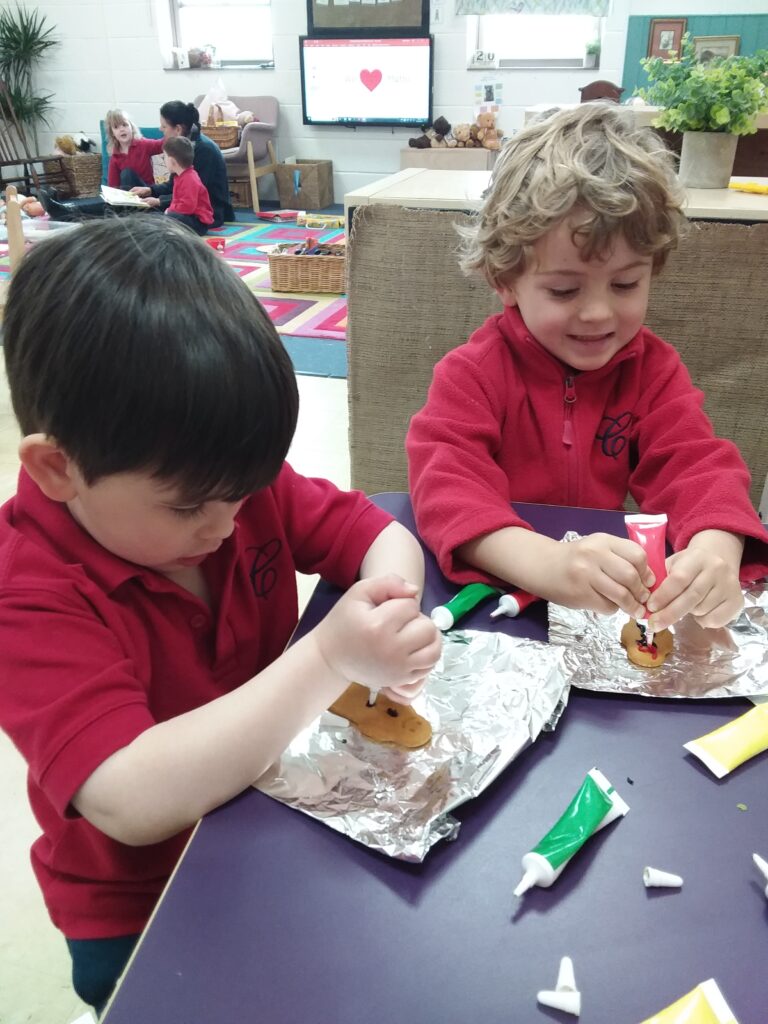 Gingerbread People Decorating, Copthill School