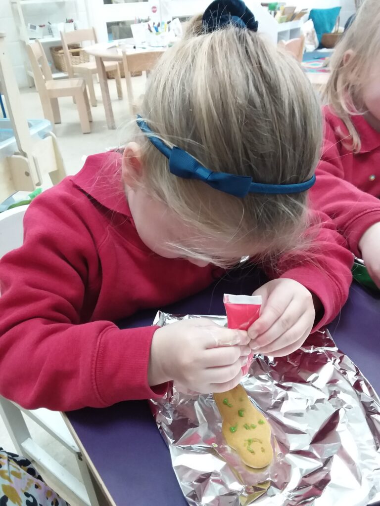 Gingerbread People Decorating, Copthill School