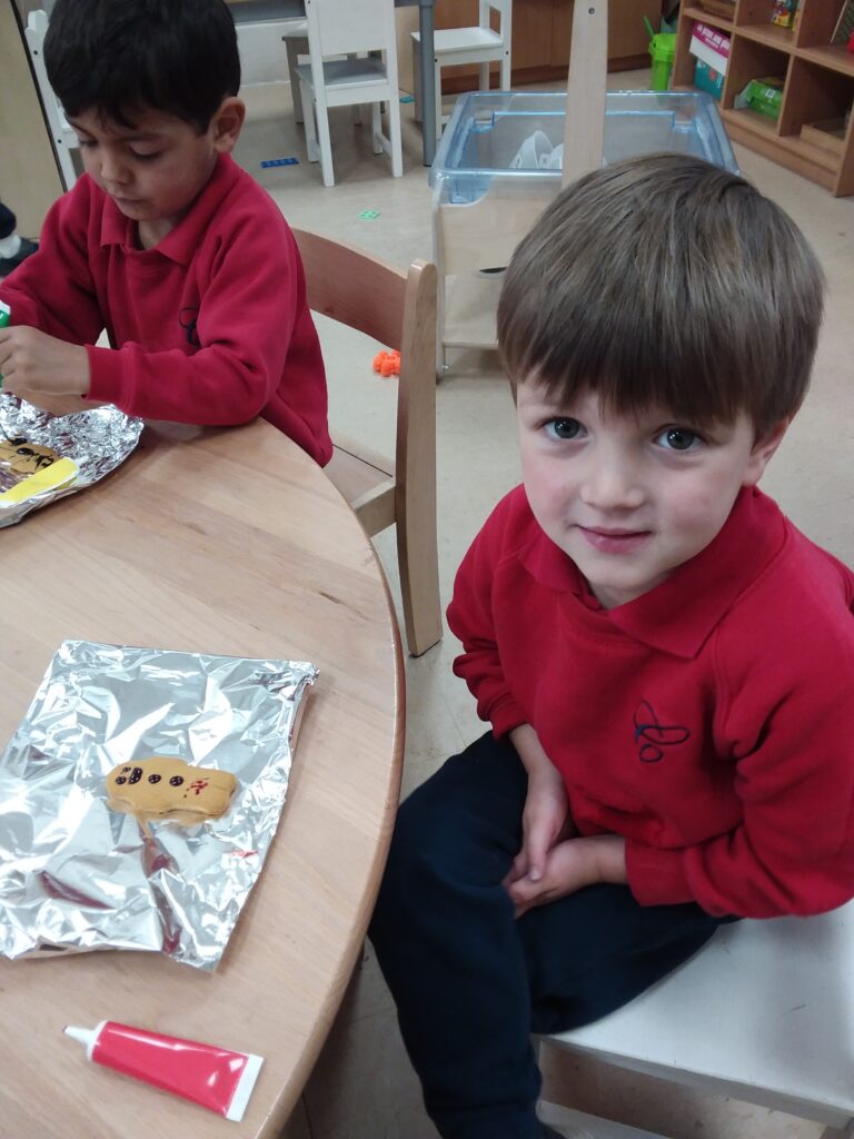 Gingerbread People Decorating, Copthill School