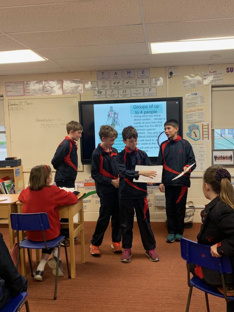 Castles- defensive dragons&#8217; den, Copthill School