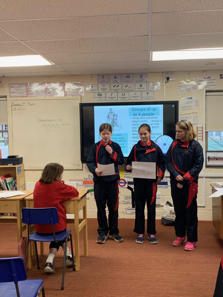 Castles- defensive dragons&#8217; den, Copthill School