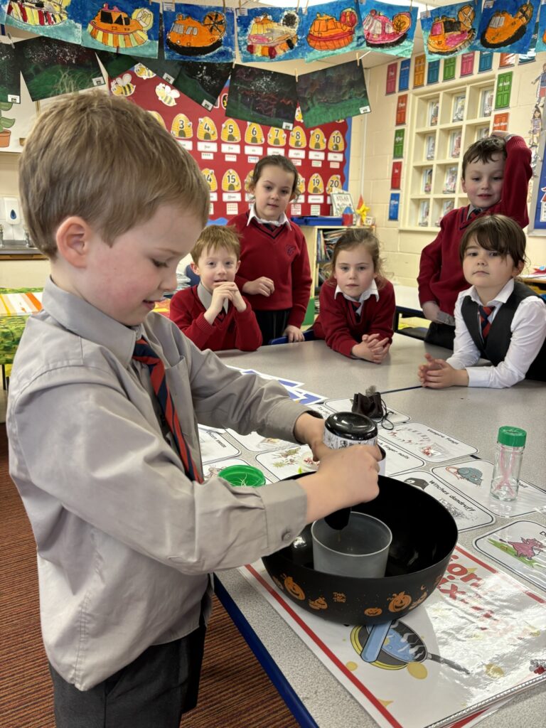 Magical potion making&#8230;, Copthill School