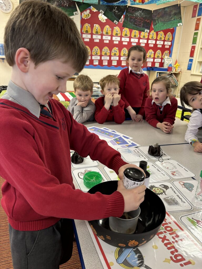 Magical potion making&#8230;, Copthill School