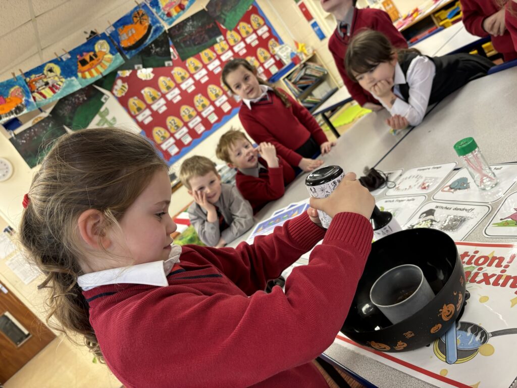 Magical potion making&#8230;, Copthill School