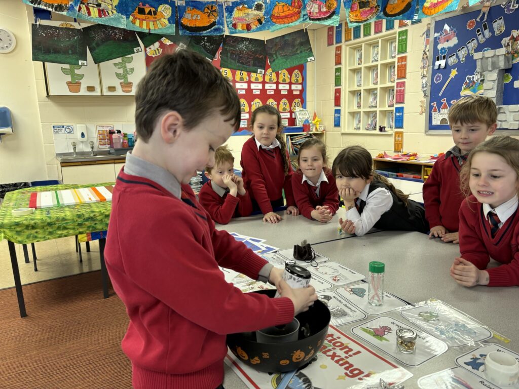 Magical potion making&#8230;, Copthill School