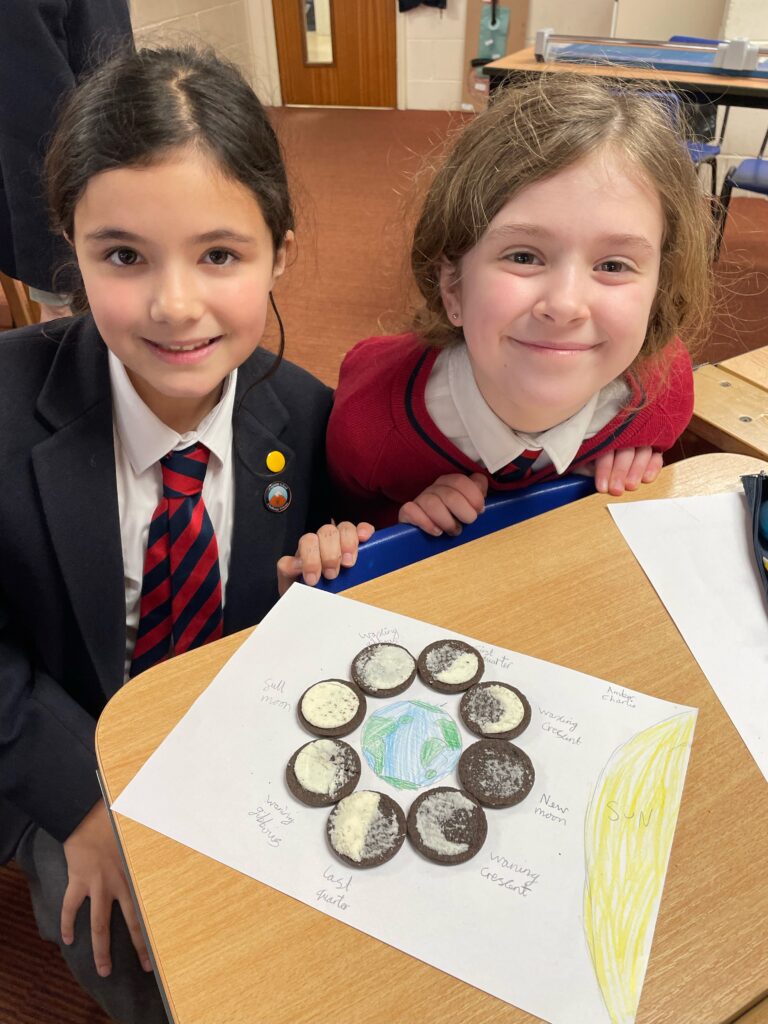 Year 5-oreo moon phases, Copthill School