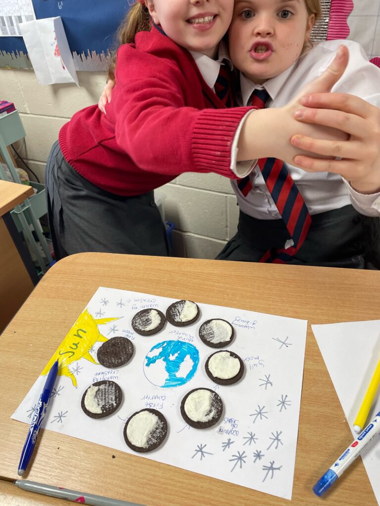 Year 5-oreo moon phases, Copthill School