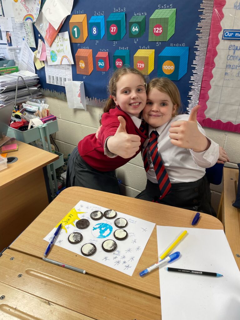 Year 5-oreo moon phases, Copthill School