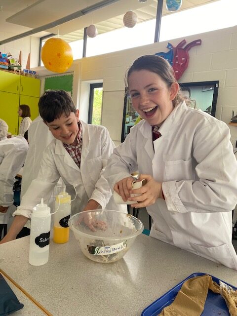 Hands on science- making poo with Y6!, Copthill School