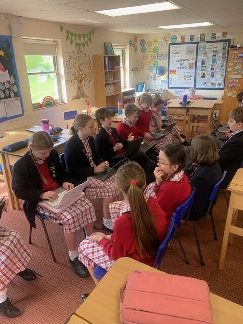 Y6 debate children&#8217;s use of technology, Copthill School