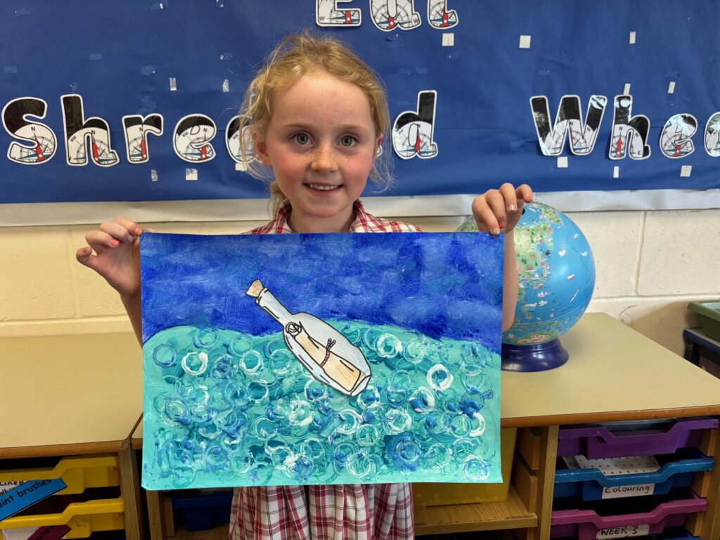 Message in a bottle in the Atlantic Ocean&#8230;, Copthill School