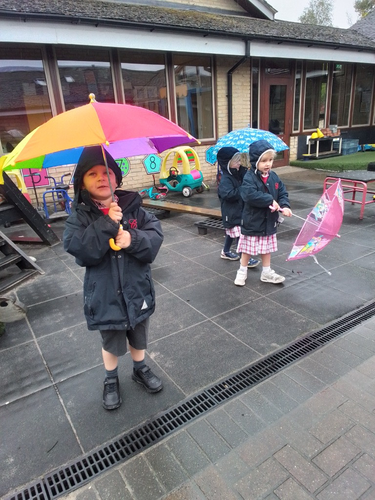 Singing In The Rain and Litter Picking, Copthill School