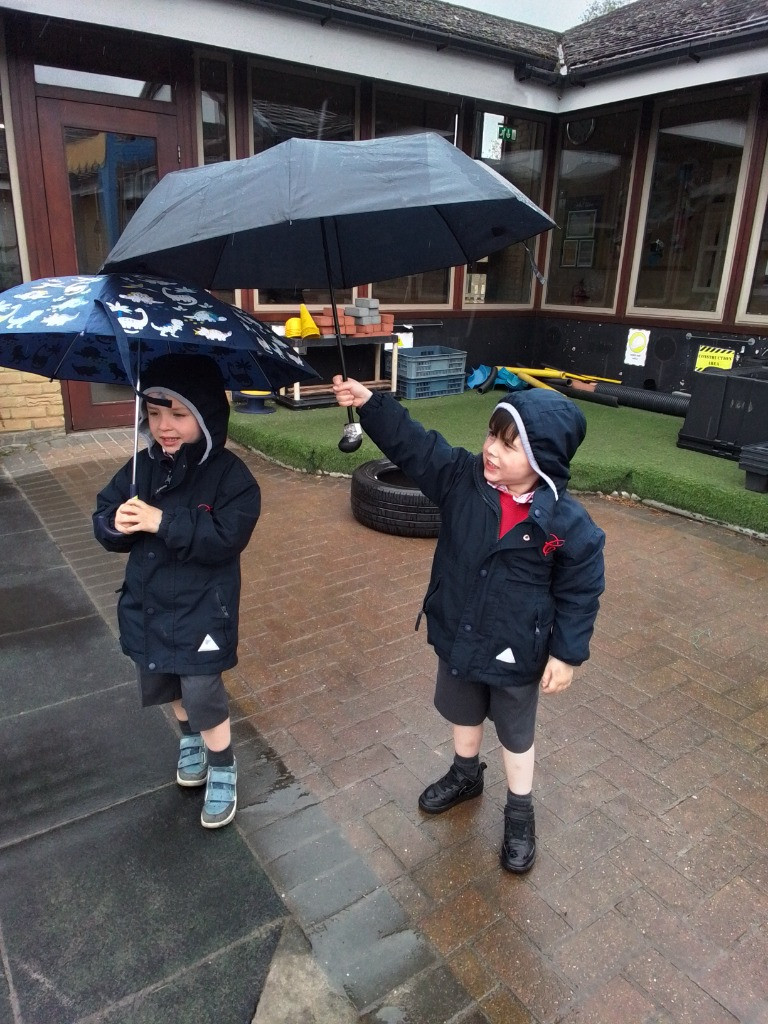 Singing In The Rain and Litter Picking, Copthill School