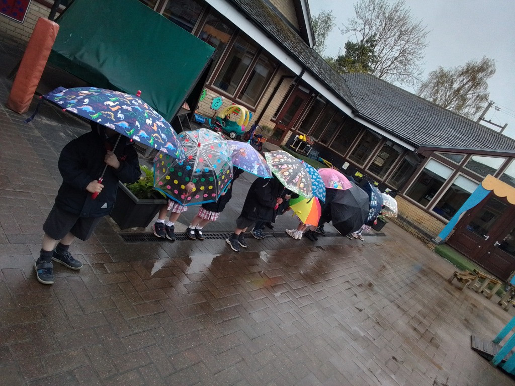 Singing In The Rain and Litter Picking, Copthill School