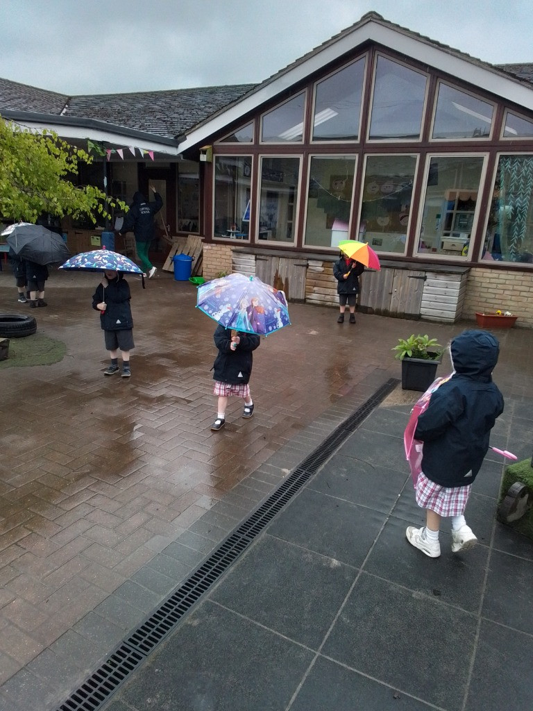 Singing In The Rain and Litter Picking, Copthill School