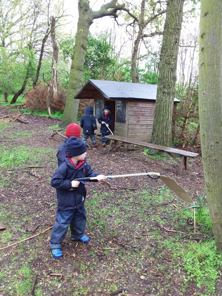 Singing In The Rain and Litter Picking, Copthill School