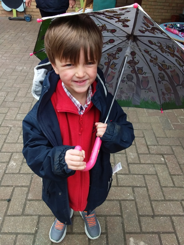 Singing In The Rain and Litter Picking, Copthill School