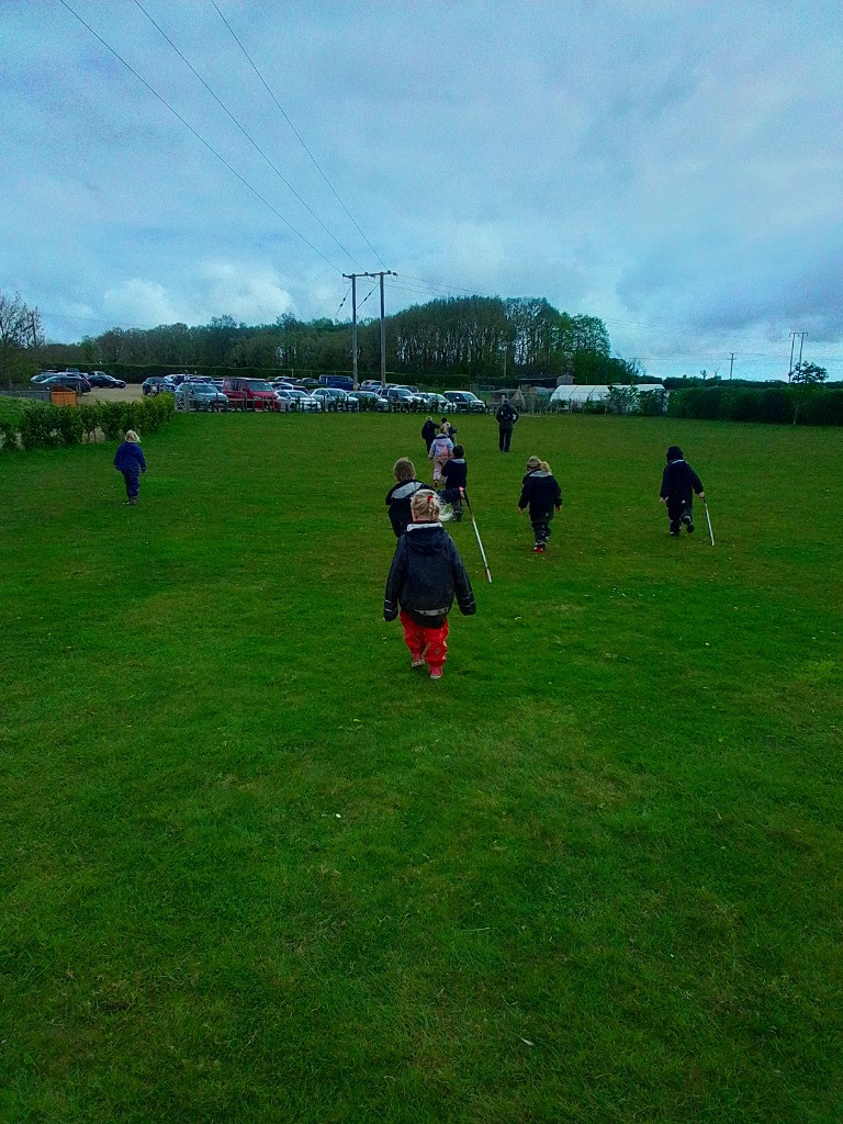 Singing In The Rain and Litter Picking, Copthill School