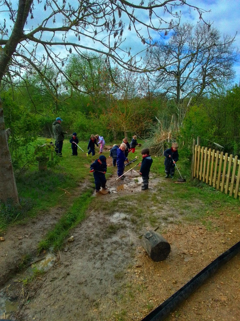 Singing In The Rain and Litter Picking, Copthill School