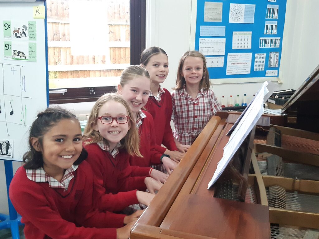 Piano Duet Breakfast, Copthill School