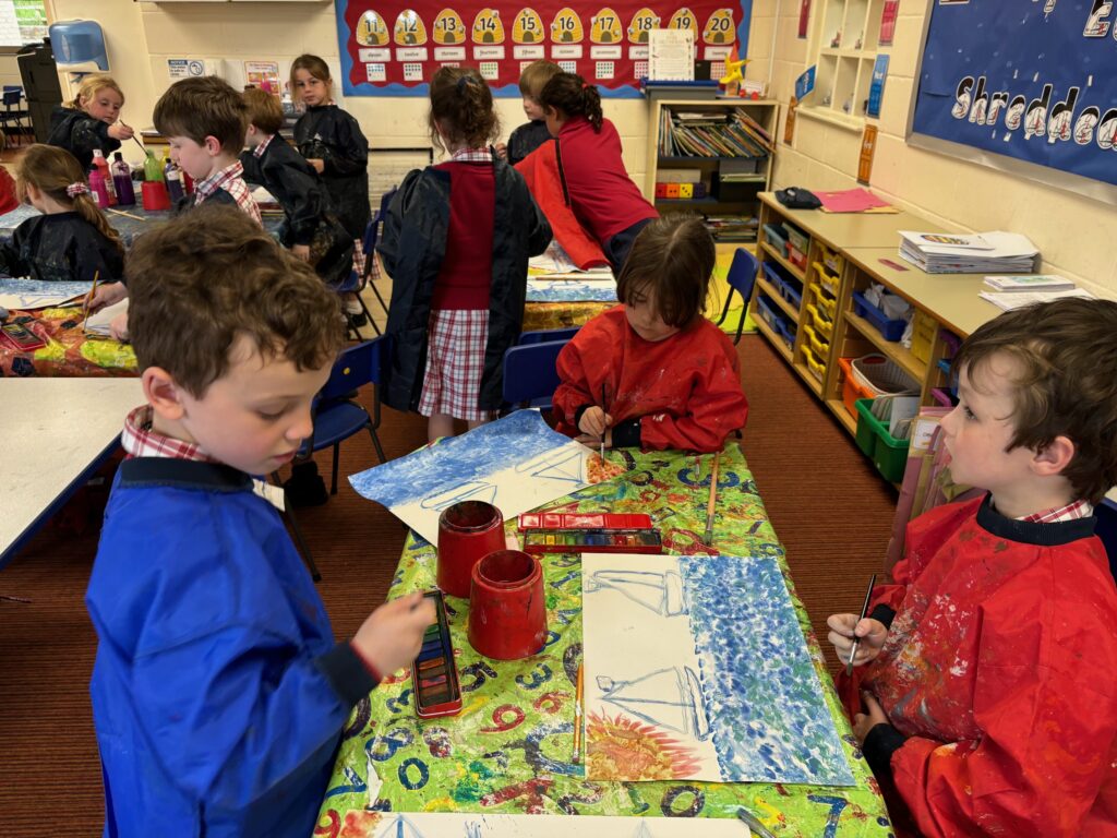 Monet inspired sailboats&#8230;, Copthill School