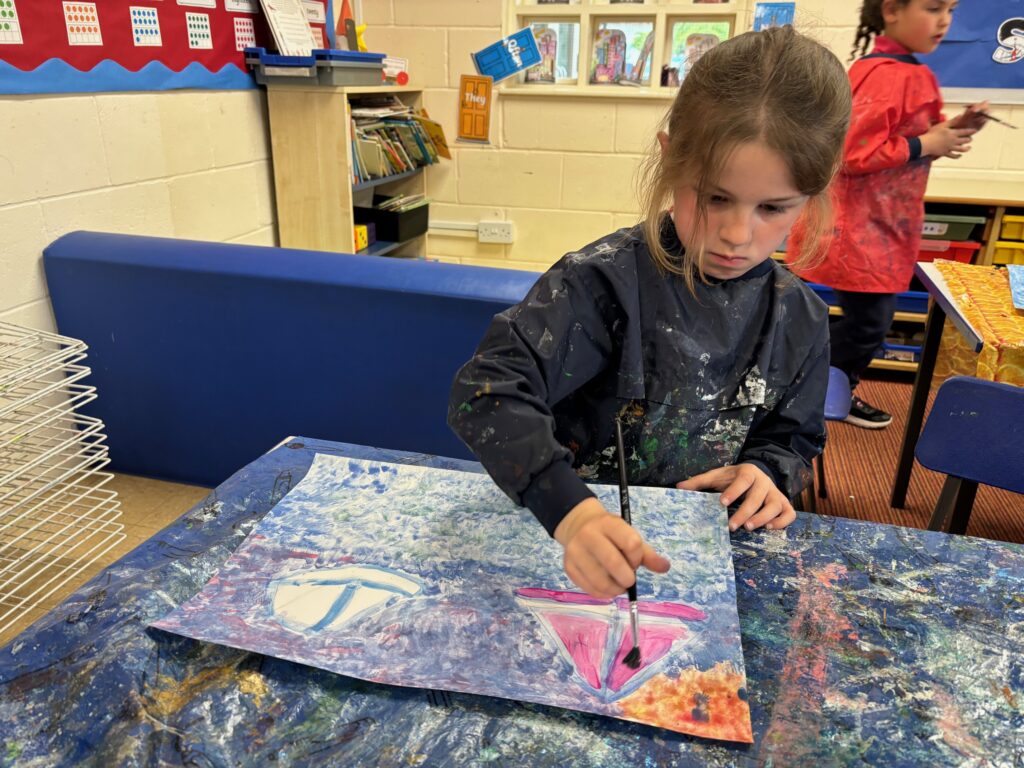 Monet inspired sailboats&#8230;, Copthill School