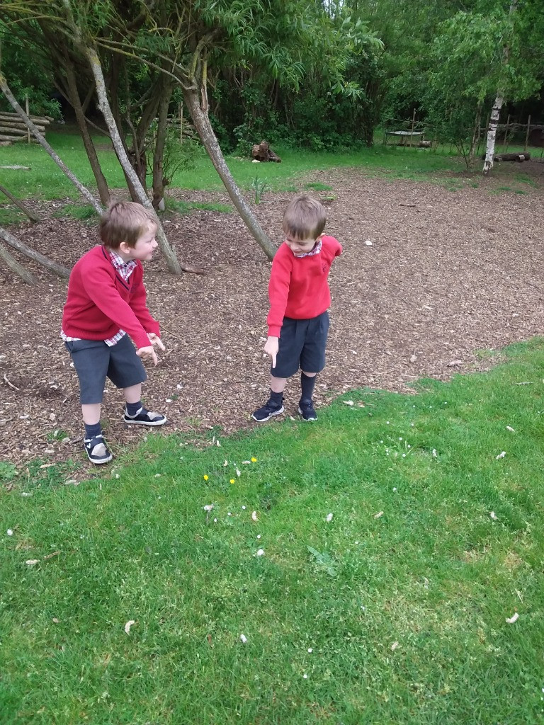 Apple STEM experiments and Flower Hunts, Copthill School