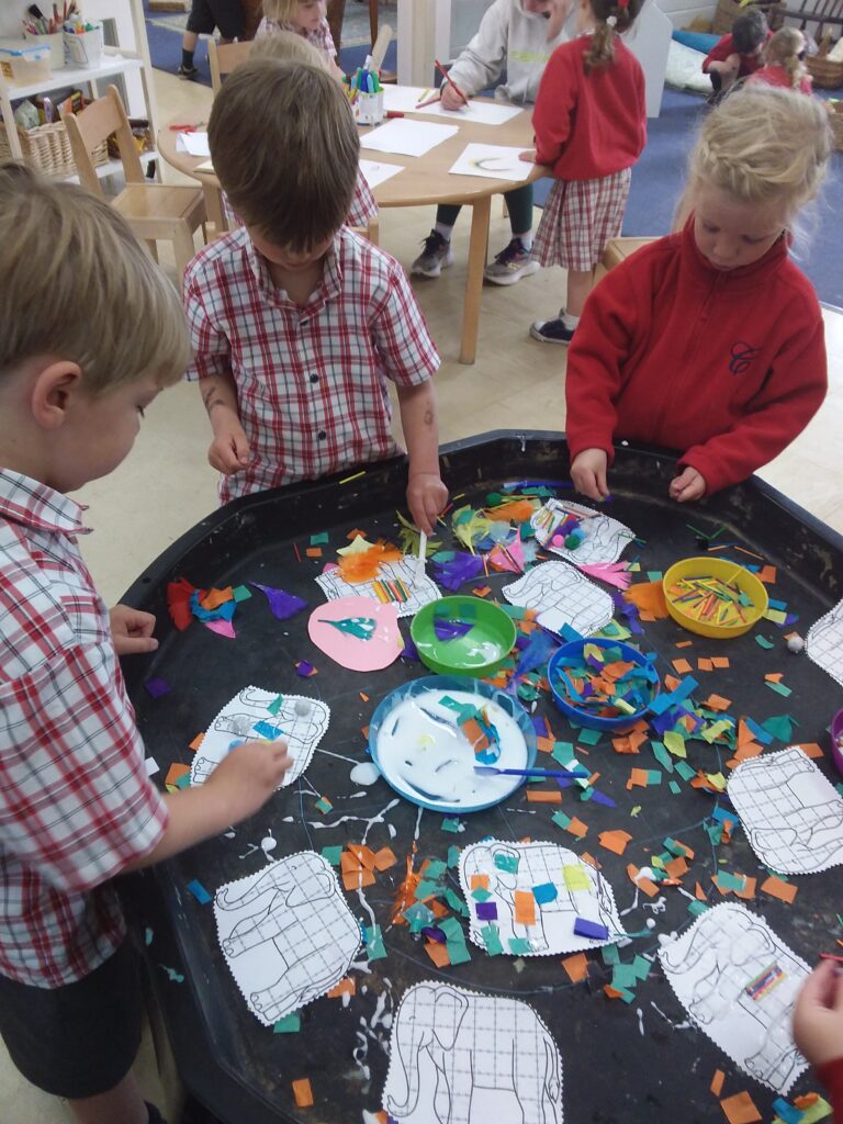 Elmer and Water Play, Copthill School