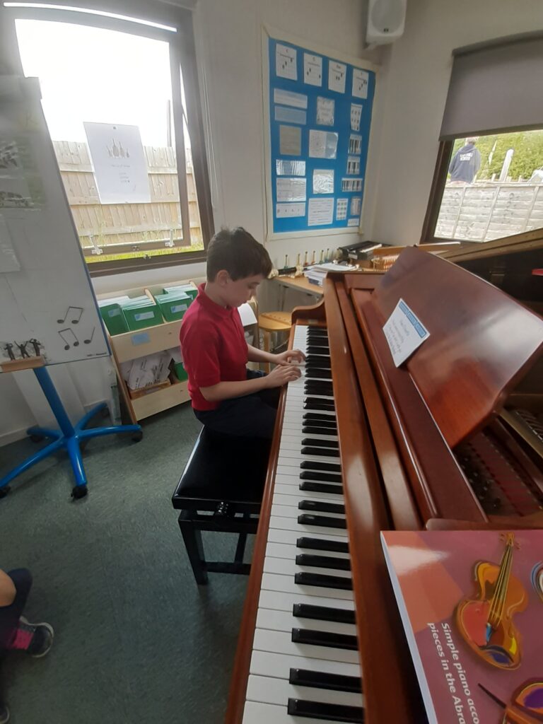 Year Two enjoy a musical afternoon., Copthill School